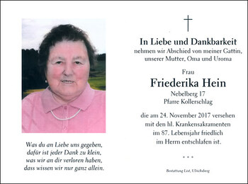 Friederika Hein