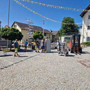 Vorbereitungen am Samstag
