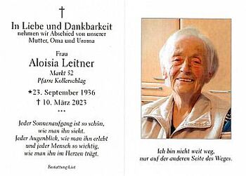 Aloisia Leitner