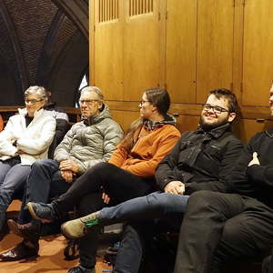 Teilnehmerinnen und Teilnehmer des ORGEL.SEMINARs „Rudigierorgel hautnah!“