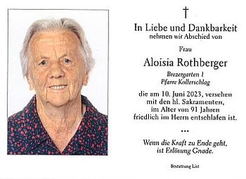 Aloisia Rothberger