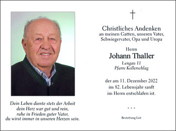 Johann Thaller