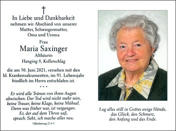 Maria Saxinger
